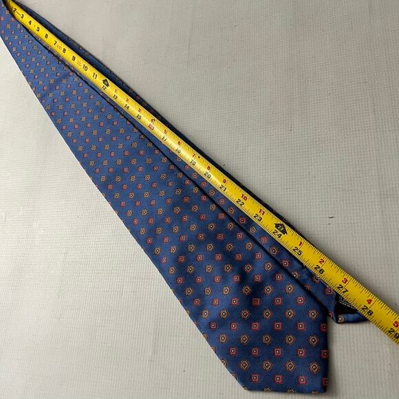 Carrot & Gibbs Blue Silk Tie - Picture 5 of 7
